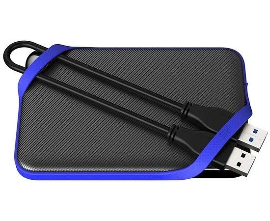 Внешний жесткий диск Silicon Power 2Tb USB3.0 A62 Blue (SP020TBPHD62SS3B), фото 2