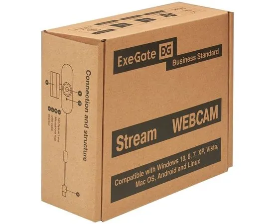 Web камера ExeGate Stream C940 Wide 2K T-Tripod (EX294582RUS), фото 4