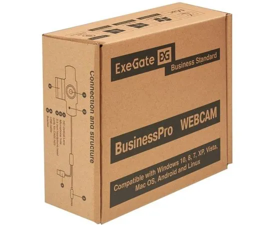 Web камера ExeGate BusinessPro C922 2K Tripod (EX294581RUS), фото 3