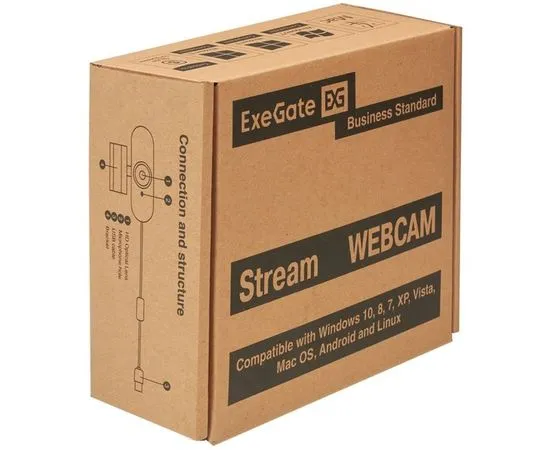 Web камера ExeGate Stream C925 Wide FullHD T-Tripod (EX294484RUS), фото 4