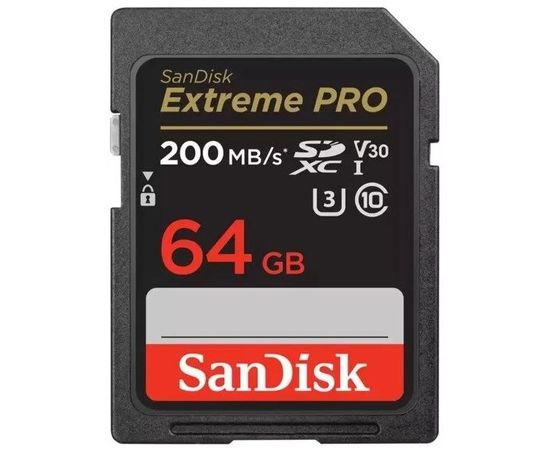Карта памяти SDXC 64Gb Class 10 UHS-I U3 Extreme Pro (SanDisk) (SDSDXXU-064G-GN4IN)