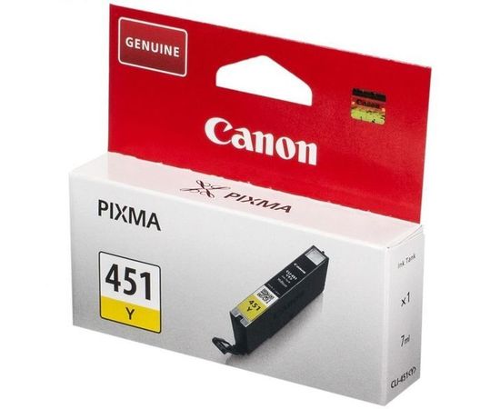 Canon CLI-451 Y (чернильный картридж желтый) Yellow (6526B001)