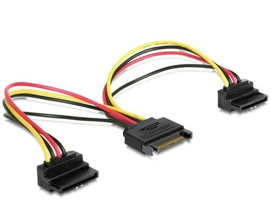 Кабель питания Serial ATA -> 2 Serial ATA угловой раъем (CC-SATAM2F-02)