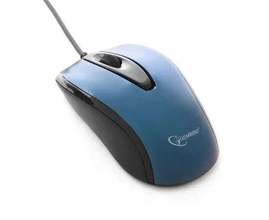 Мышь Gembird MOP-405-B Silent, USB темно-синяя