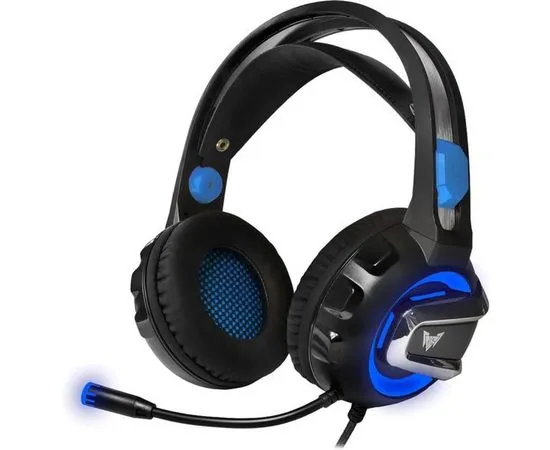 Наушники с микрофоном CROWN CMGH-3001, черный/синий