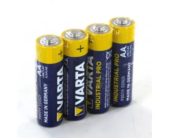 Батарейка (размер AA, LR6) VARTA LR6 INDUSTRIAL - 4 шт, цена за 4шт, эконом.упаковка (4008496356553)