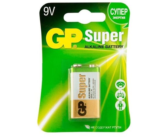 Батарейка Krona GP Ultra (9V) эконом. упаковка (GP1604AU-5S1)
