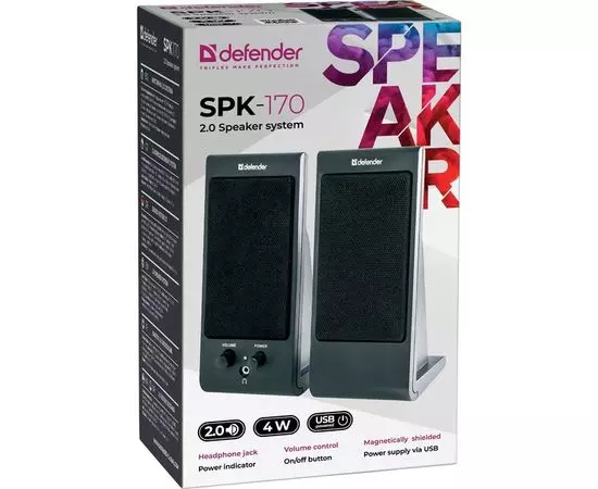 Акустика Defender SPK-170, черный (65165), фото 3