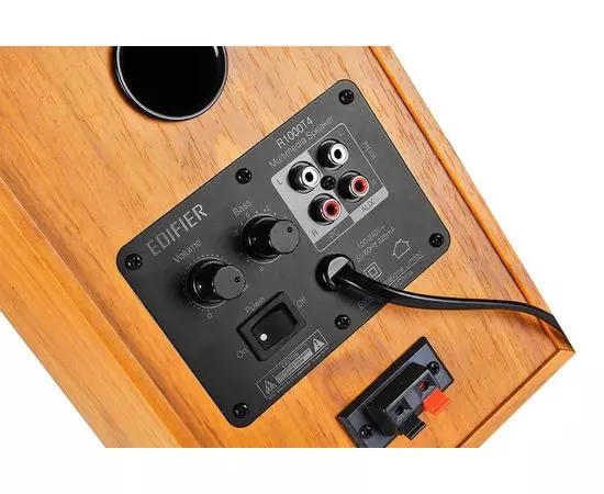 Акустика Edifier R1000T4, светлое дерево/серый (R1000T4 Wood Brown), фото 3