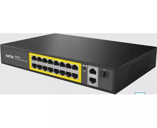 Коммутатор NETIS P116GH 16POE+2XGE+SFP