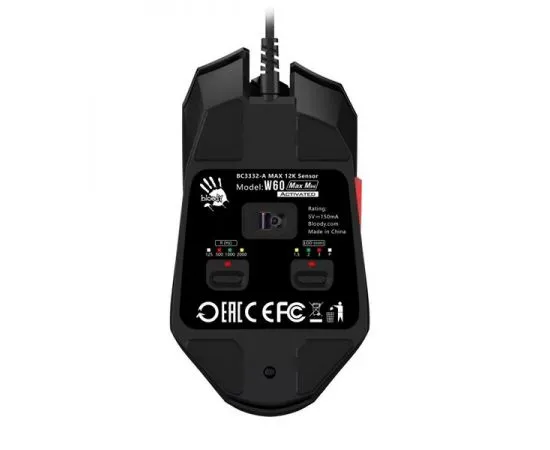 Мышь A4 Tech Bloody W60 MAX MINI, черный, фото 4