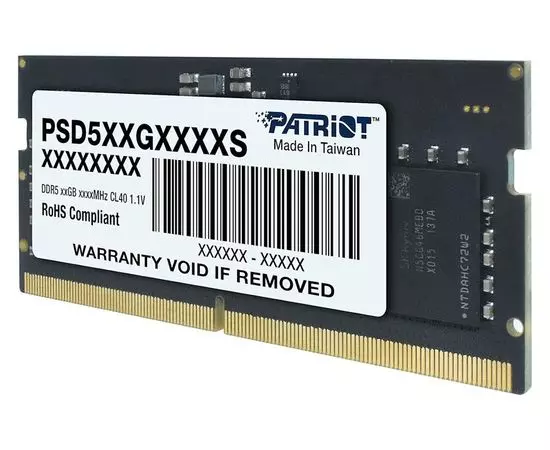 Оперативная память для ноутбука 16Gb DDR5-5600MHz (Patriot) (PSD516G560081S), фото 3