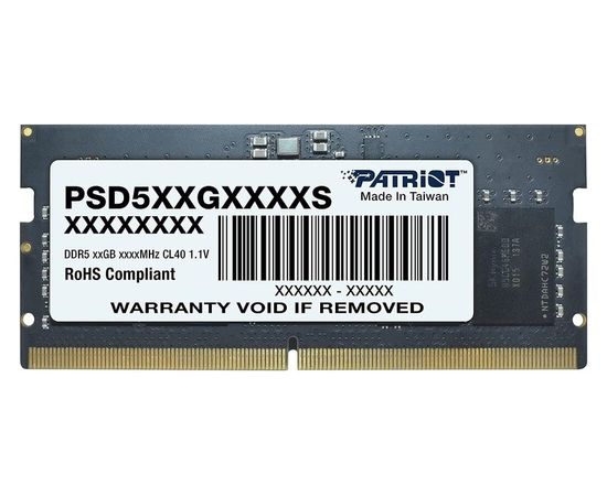 Оперативная память для ноутбука 16Gb DDR5-5600MHz (Patriot) (PSD516G560081S)