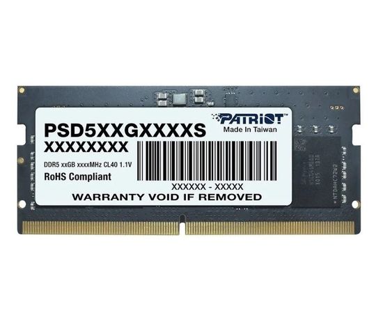 Оперативная память для ноутбука 8Gb DDR5-4800MHz (Patriot) (PSD58G480041S)
