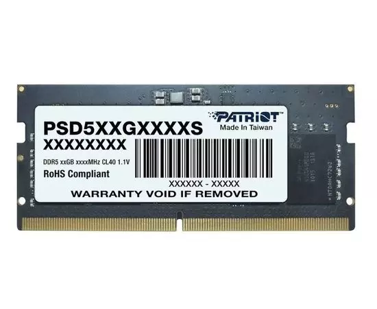 Оперативная память для ноутбука 8Gb DDR5-4800MHz (Patriot) (PSD58G480041S)