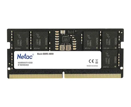 Оперативная память для ноутбука 8Gb DDR5-4800MHz (Netac) (NTBSD5N48SP-08)