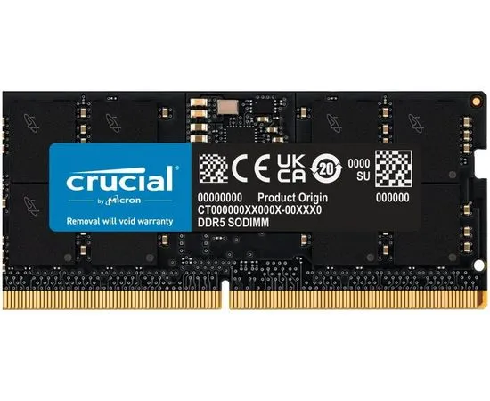 Оперативная память Crucial 16Gb DDR5-4800MHz (CT16G48C40S5)