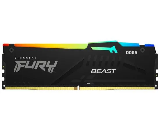 Оперативная память Kingston 32Gb DDR5-5600MHz Fury Beast RGB (KF556C40BBA-32)