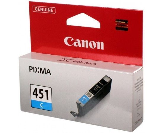 Canon CLI-451 C (чернильный картридж голубой) Cyan (6524B001)