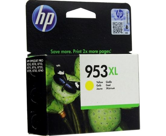 HP №953XL (картридж повышенной емкости, желтый) Yellow (F6U18AE)