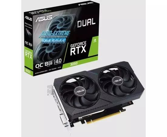 Видеокарта GeForce RTX3050 8GB GDDR6 (Asus) (DUAL-RTX3050-O8G-V2)