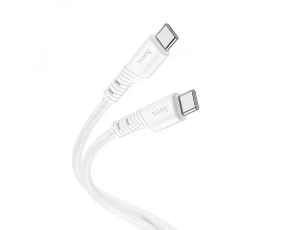 Кабель USB 2.0 Type-C (M), PD, 1m (HOCO) X97 Crystal 60W, белый (6931474799913)