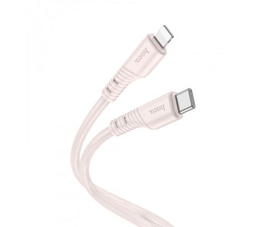 Кабель USB 2.0 Type-C (M), PD, 1m (HOCO) X97 Crystal 60W, розовый (6931474799944)