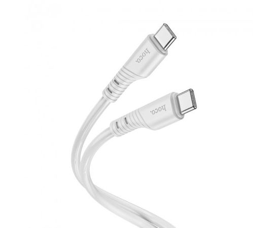 Кабель USB 2.0 Type-C (M), PD, 1m (HOCO) X97 Crystal 60W, серый (6931474799937)