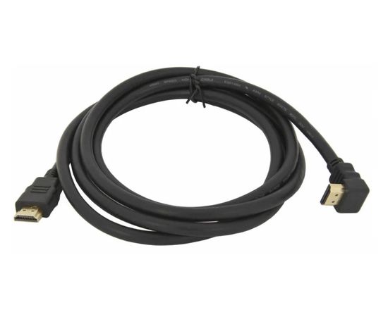 Кабель HDMI 3m v2.0 (Behpex) черный, УГЛОВОЙ разъем (702009_3m)