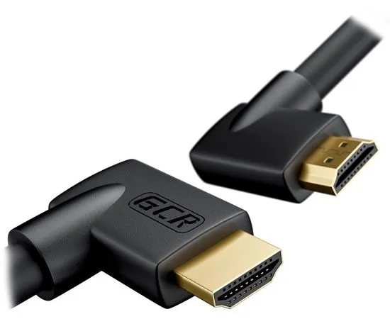 Кабель HDMI 1m v2.0 (Greenconnect) черный, УГЛОВЫЕ разъемы (GCR-52312), фото 2