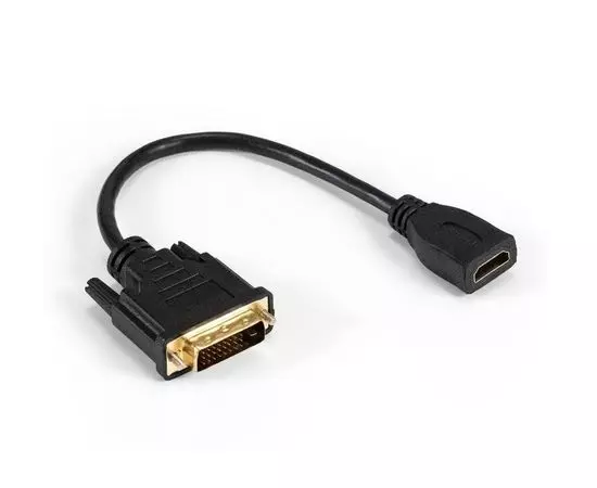 Переходник DVI-D (M) -> HDMI (F), 0.15m, ExeGate EX-CC-HDMIF-DVIM-0.15 (EX294675RUS)