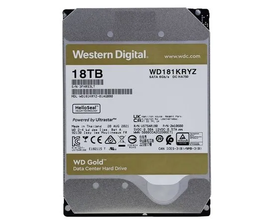 Жесткий диск Western Digital 18Tb Gold (WD181KRYZ)