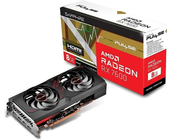 Видеокарта Sapphire RX 7600 8GB GDDR6 Pulse (11324-01-20G)