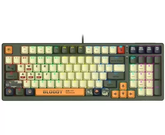 Клавиатура A4 Tech Bloody S98 Aviator, USB Multimedia Gamer LED