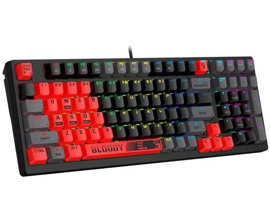 Клавиатура A4 Tech Bloody S98 Sports Red, USB Multimedia Gamer LED, фото 2