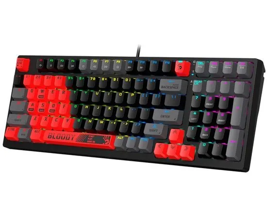Клавиатура A4 Tech Bloody S98 Sports Red, USB Multimedia Gamer LED, фото 3