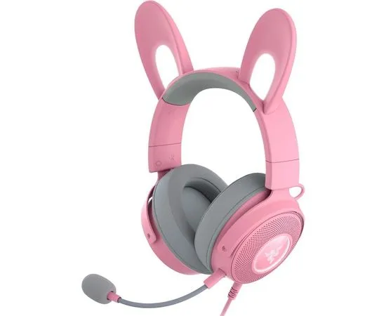 Наушники с микрофоном Razer Kraken Kitty Edition v2 Pro Quartz, розовый (RZ04-04510200-R3M1), фото 2