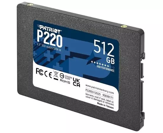 Накопитель SSD 512Gb Patriot P220 (P220S512G25), фото 2
