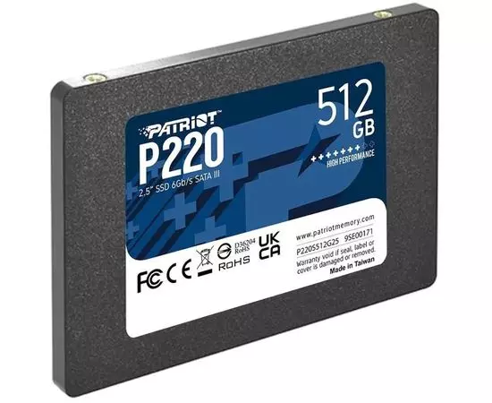 Накопитель SSD 512Gb Patriot P220 (P220S512G25), фото 3