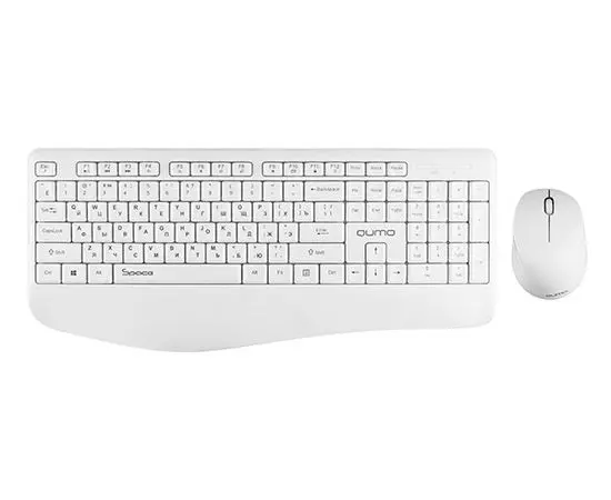 Клавиатура+мышь Qumo Space, белый (30703)