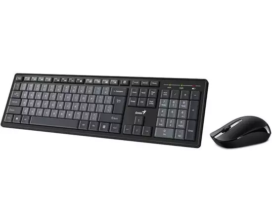 Клавиатура+мышь Genius Smart KM-8200, Dual Color, Black/Grey, черный/серый (31340003421)