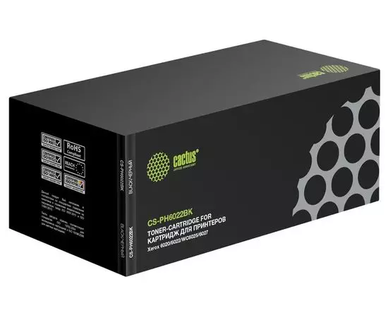 Картридж Xerox 106R02763 (Phaser 6020/ WC 6025) Black 2k (Cactus) (CS-PH6022BK)