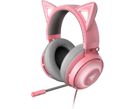 Наушники с микрофоном Razer Kraken Kitty Edition Quartz, розовый (RZ04-02980200-R3M1)