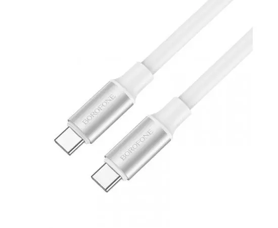 Кабель USB 2.0 Type-C (M), PD, 1m (Borofone) BX82 Bountiful 60W, белый (6974443386264)