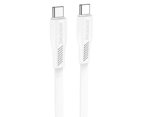 Кабель USB 2.0 Type-C (M), 1m (Borofone) BX85 Auspicious PD (60W), белый (6974443387148)