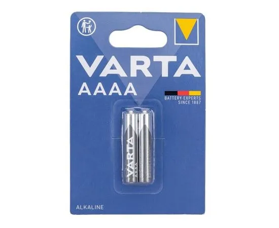 Батарейка (размер AAAA) Varta LR61/LR8D425 Alkaline - упаковка 2шт, цена за 2шт (04061101402)