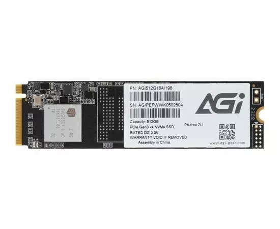 Накопитель SSD M.2 512Gb AGI AI198 (AGI512G16AI198)