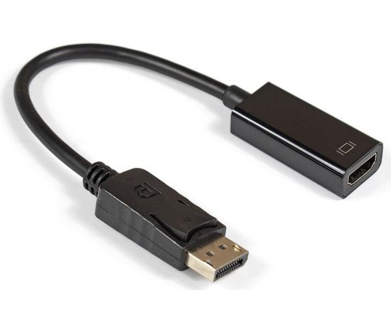 Переходник DisplayPort (M) -> HDMI (F) 0.15m, ExeGate EX-DPM-HDMIF-0.15, черный (EX284921RUS)