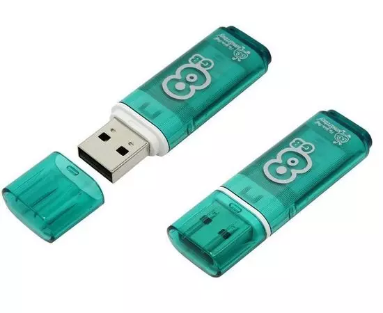 USB Flash-накопитель 8Gb Smartbuy Glossy Green (SB8GBGS-G)