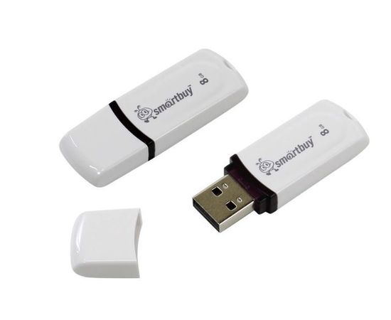 USB Flash-накопитель 8Gb Smartbuy Paean White (SB8GBPN-W)